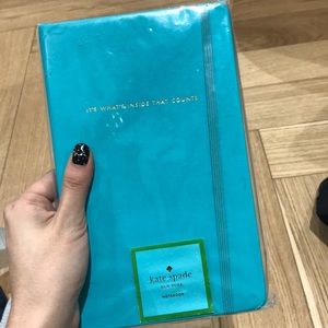 Kate Spade lined notebook with gold details